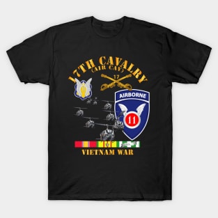 17th Cavalry (Air CAv) - 11th Airborne Division w SVC T-Shirt